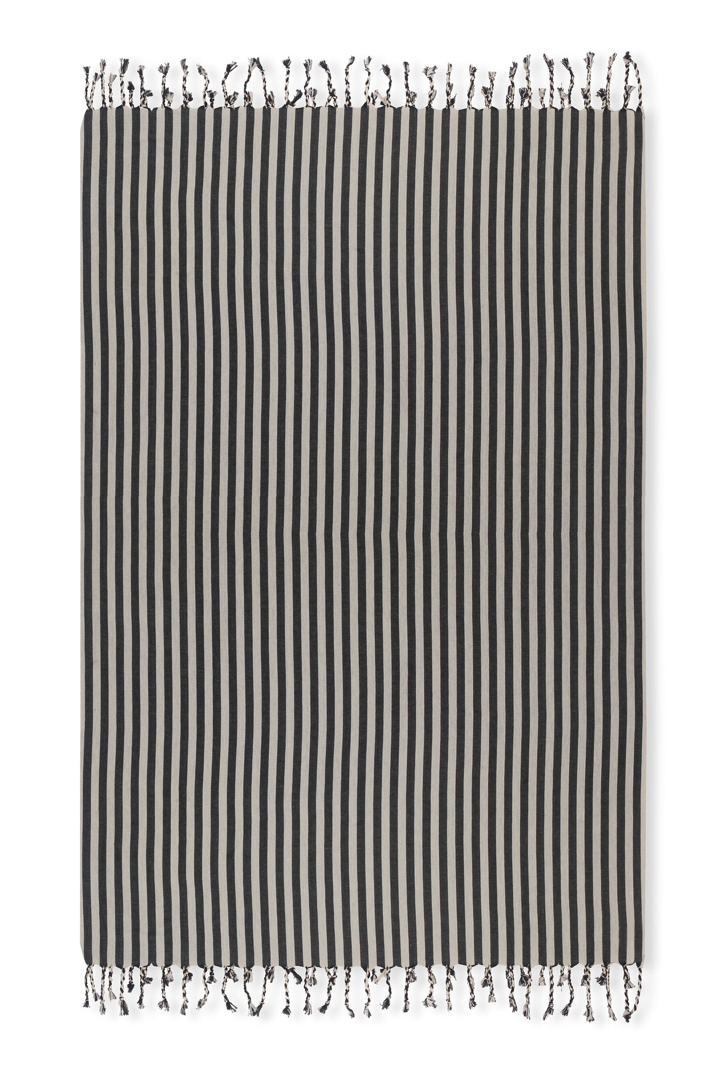 Striped Black Towel