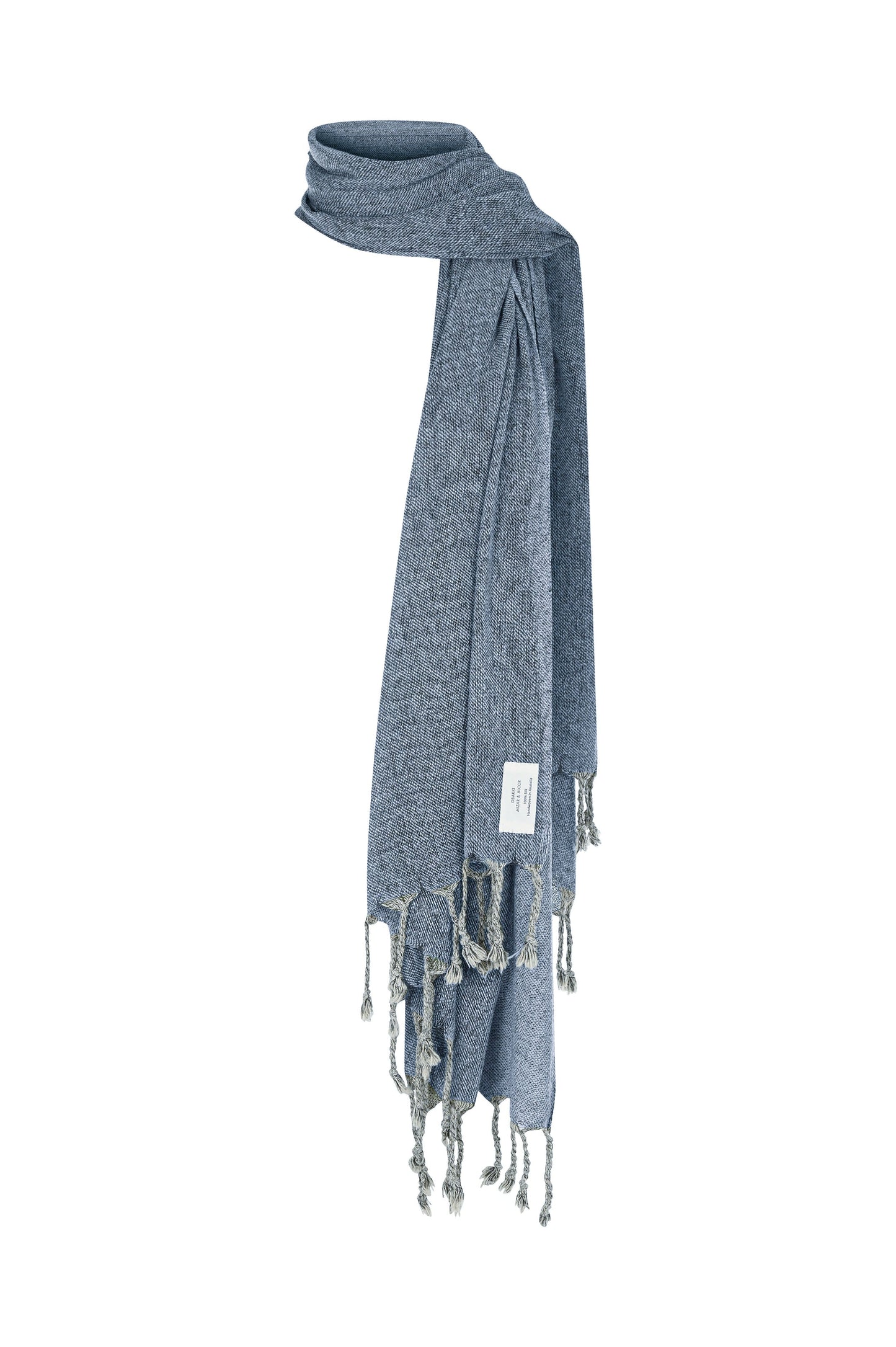 Seda Silk Scarf Navy