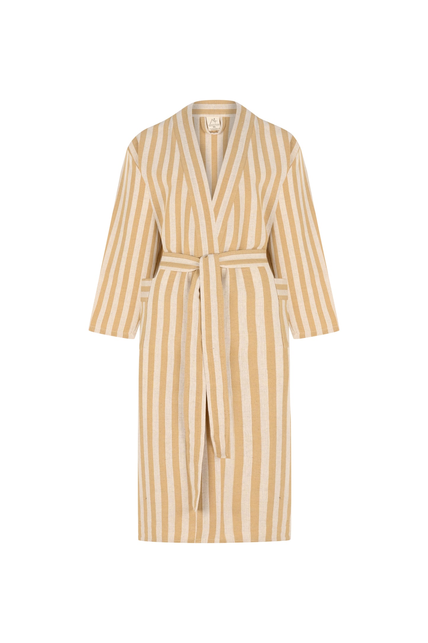 Striped Mustard Robe